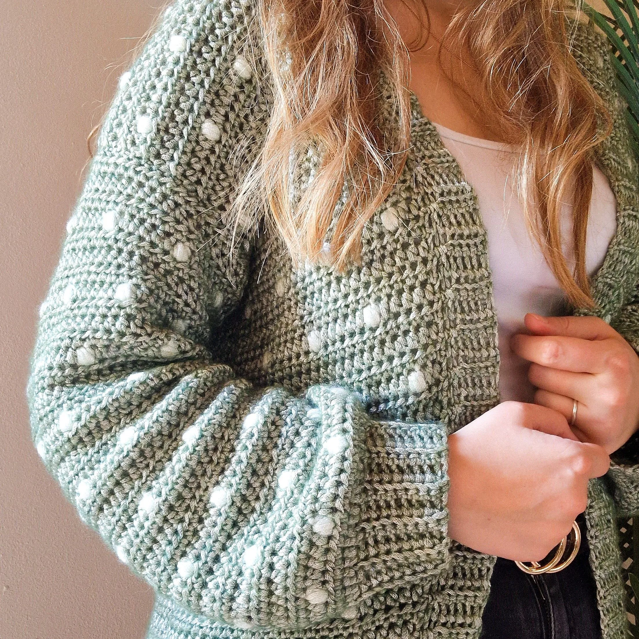 Cotton Candy Dot - Cardigan