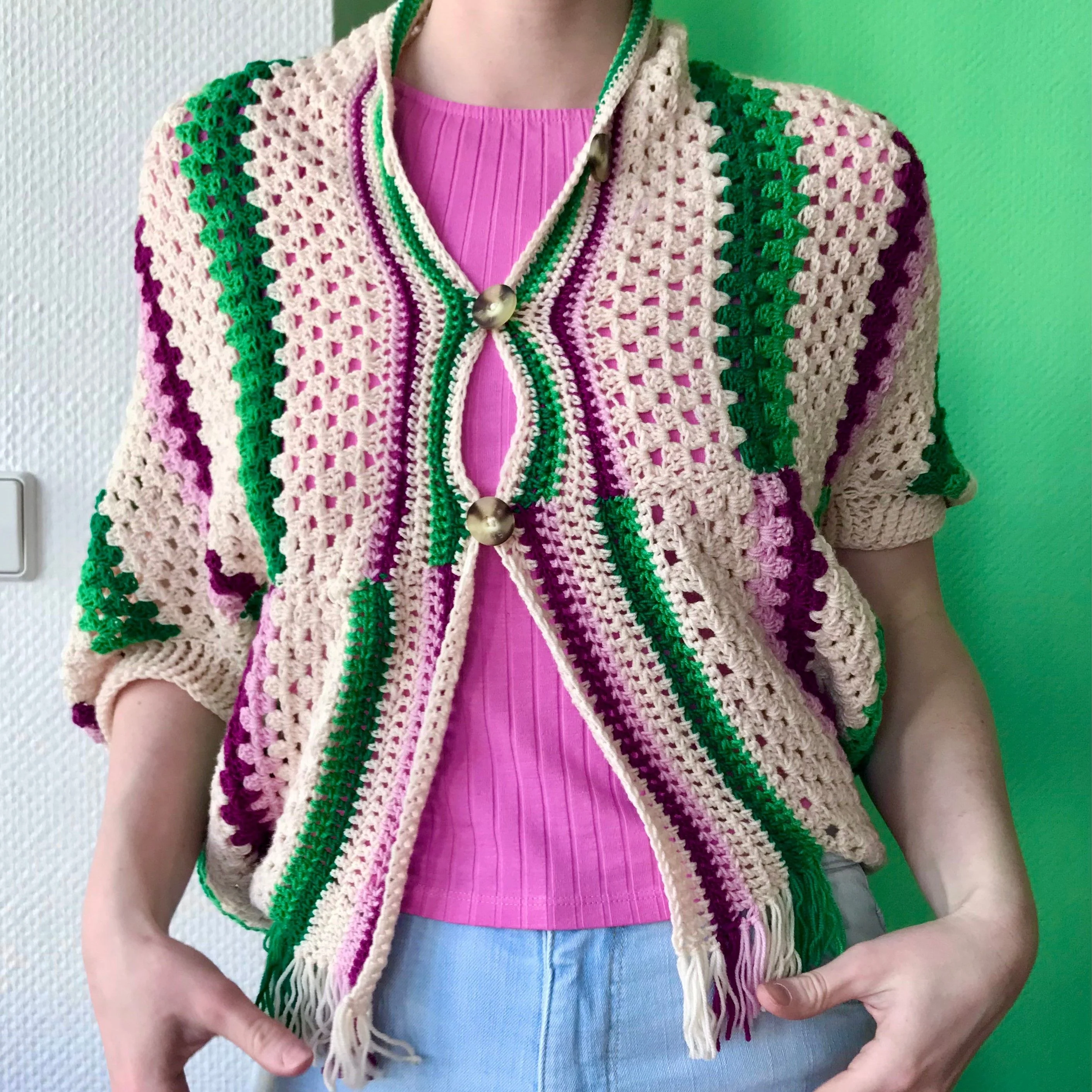 Granny Fringe - Cardigan