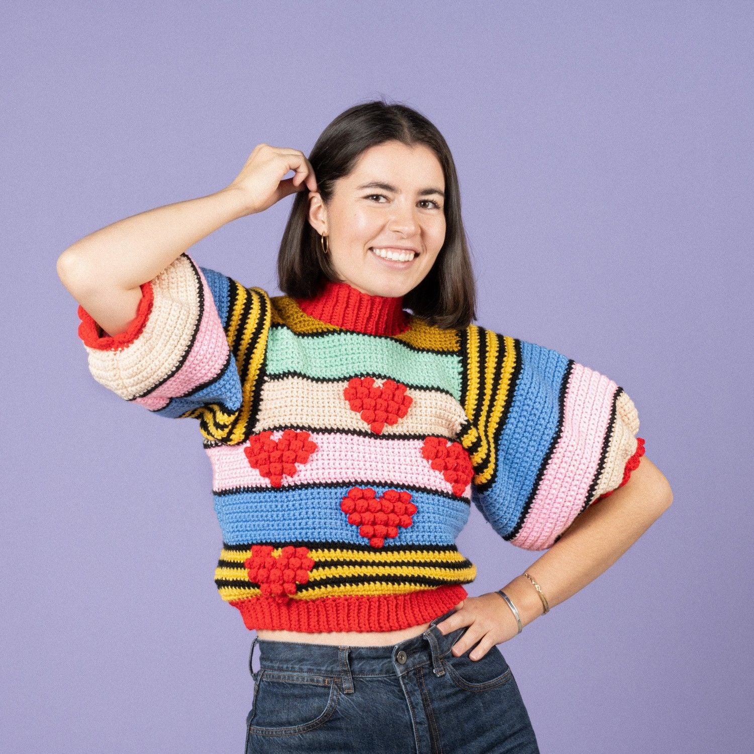 Heart on Crop - Sweater