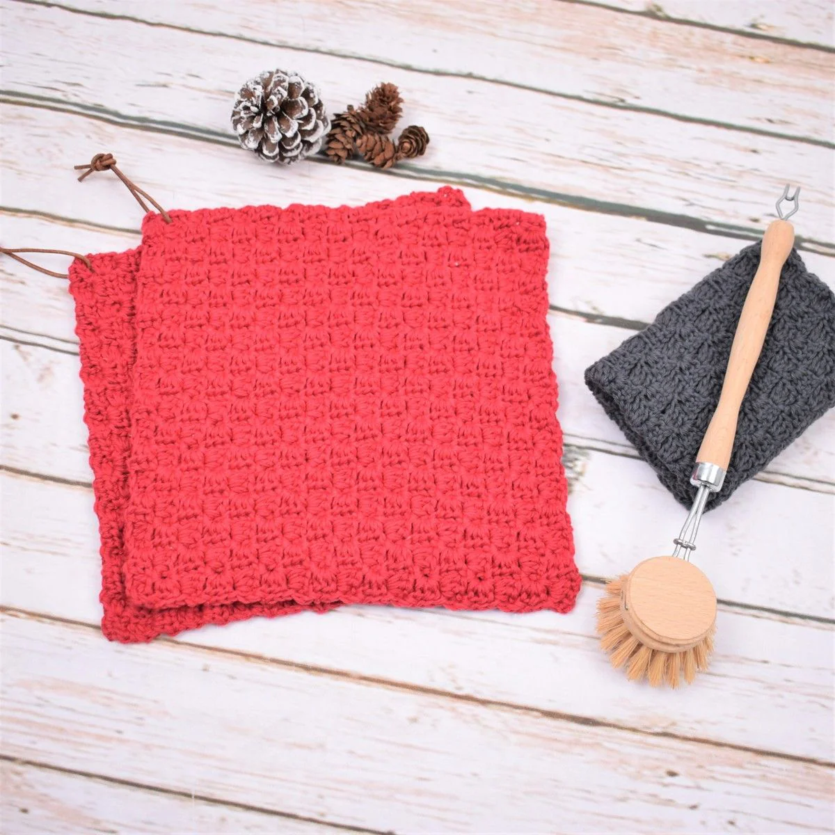 âC2Câ Christmas potholder