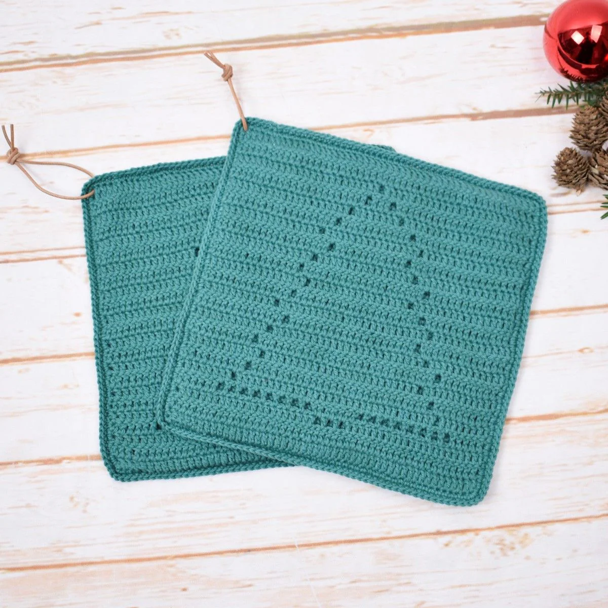 Potholders - Christmas tree