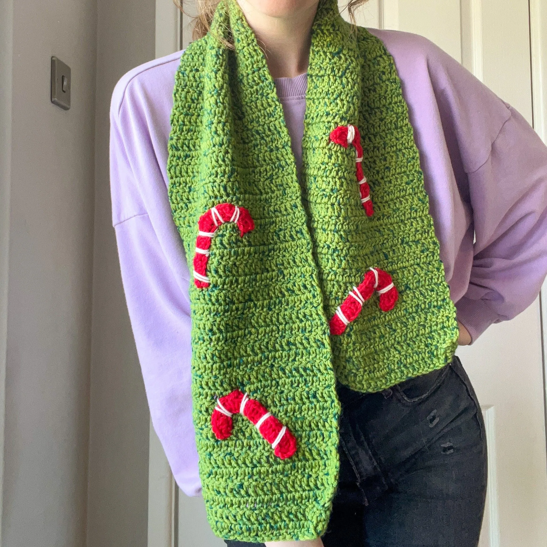 Candy Canes - Scarf