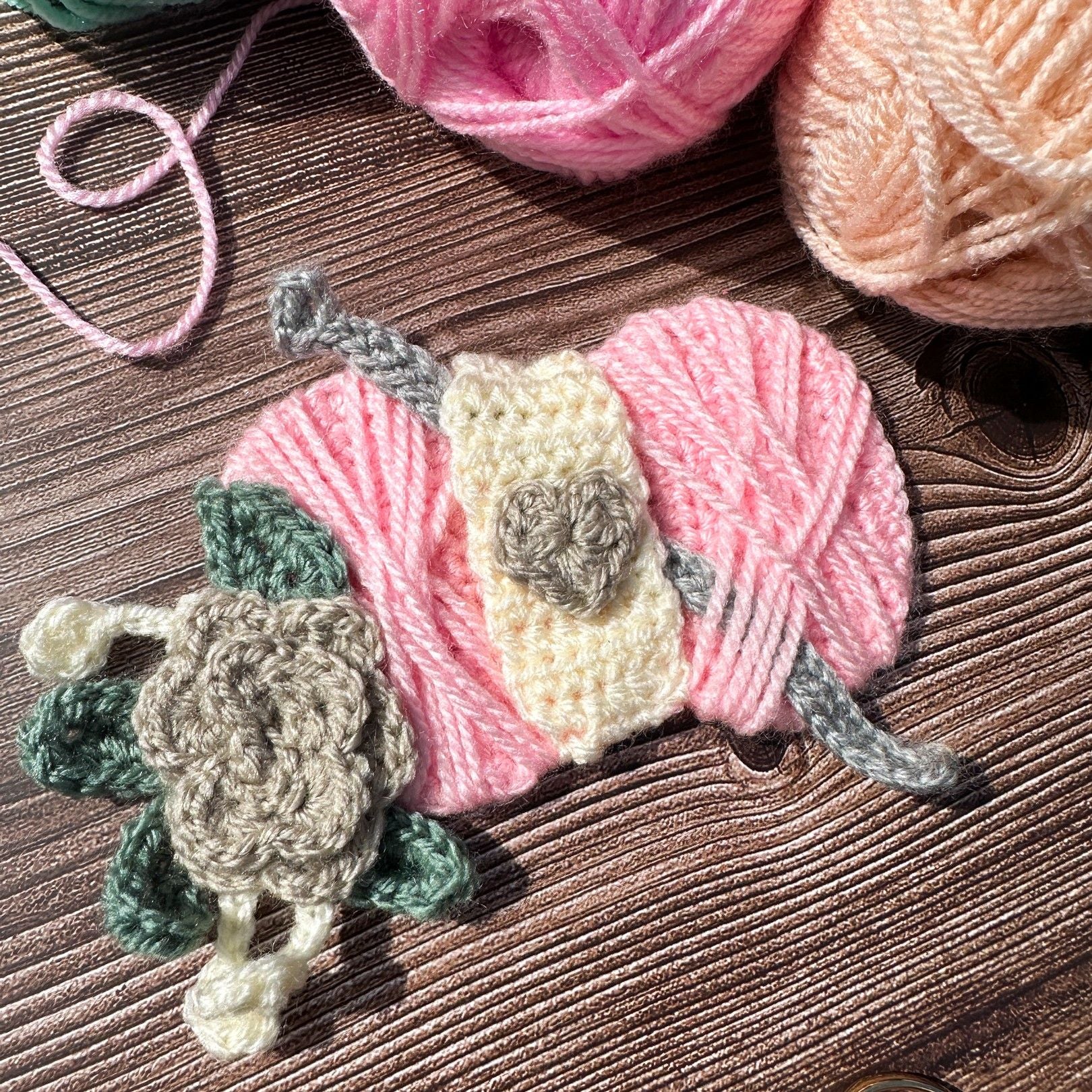 Yarn Ball and Hook - Applique