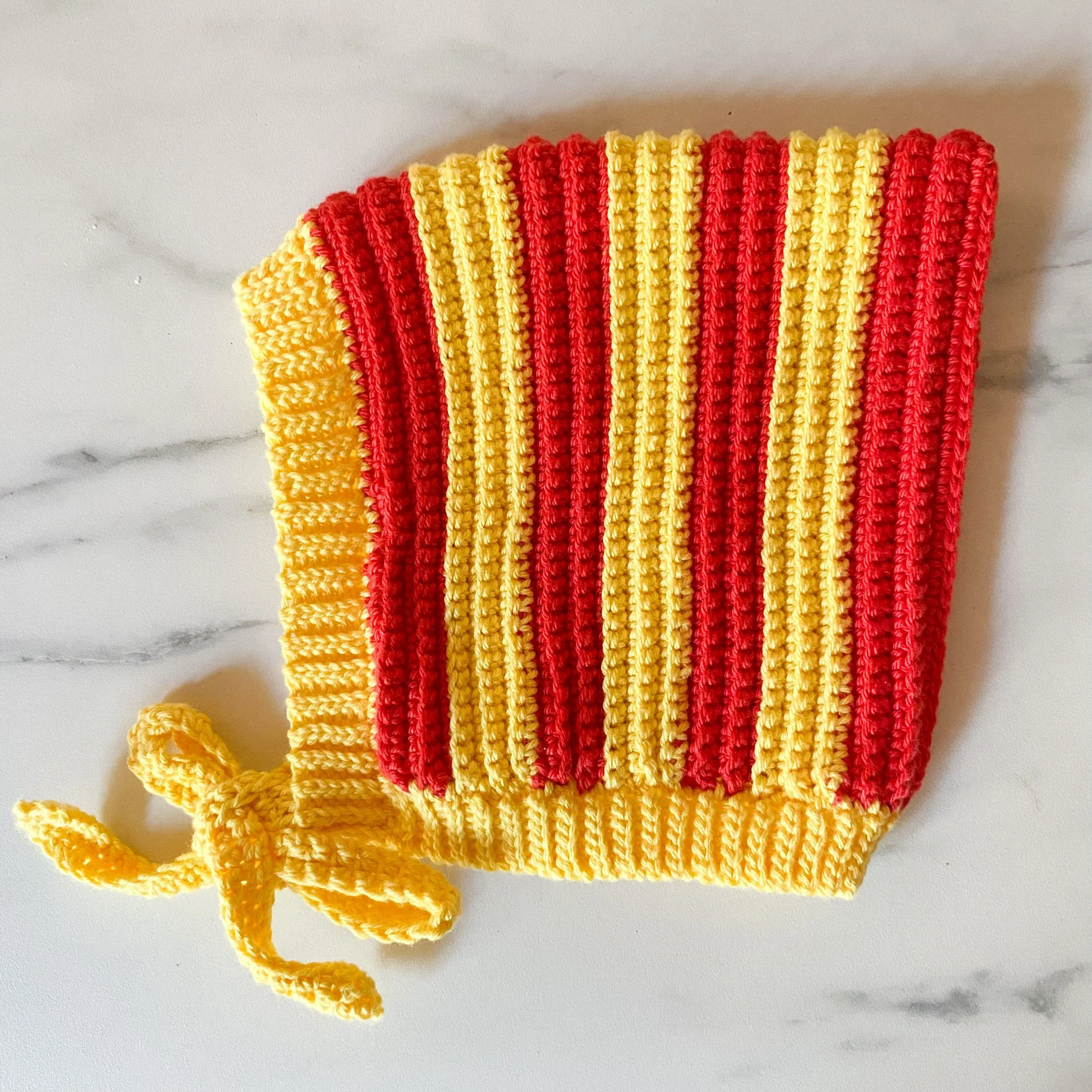 Candy Stripes - Baby bonnet