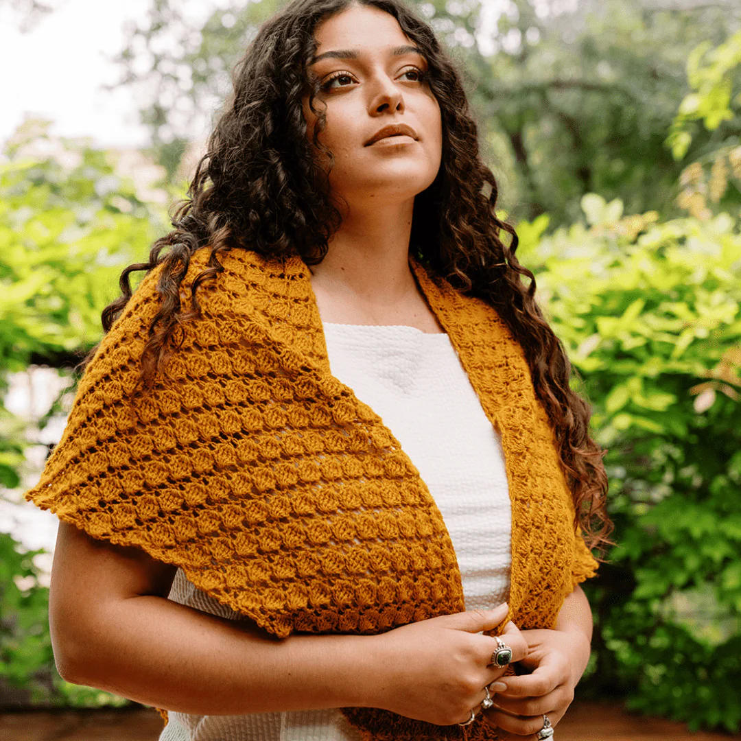 Grisaille - Triangular Lace Shawl