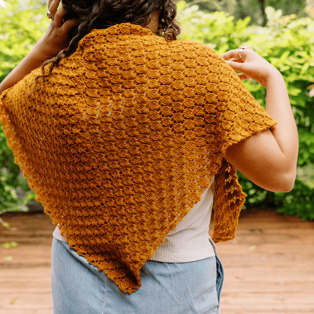 Grisaille - Triangular Lace Shawl