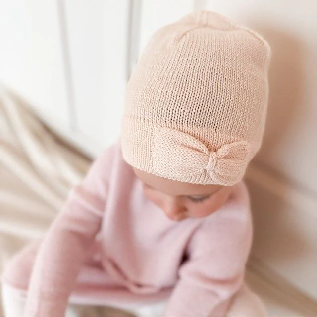 Bow - Childrenâs Beanie