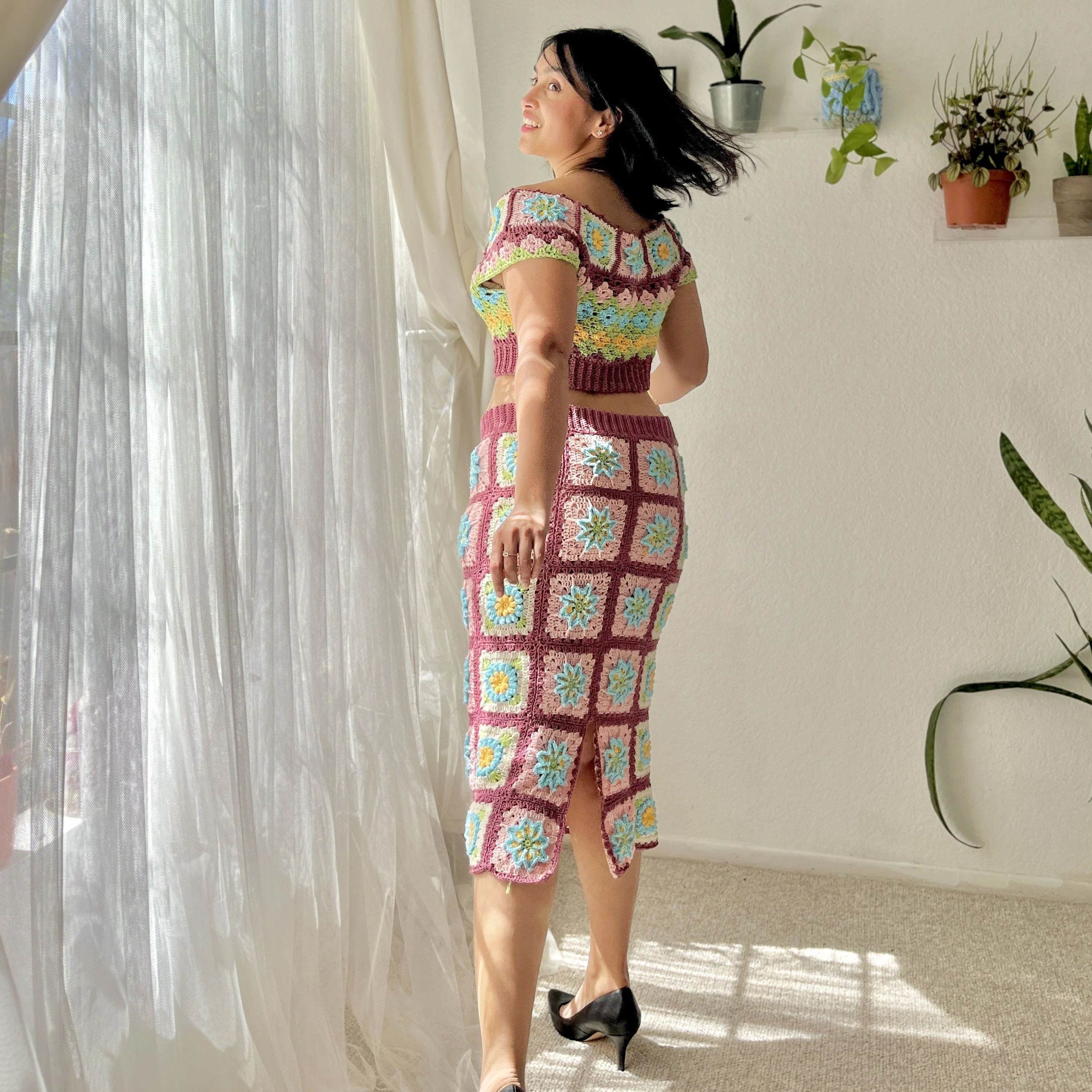 SuperBloom Set - Blouse & Skirt