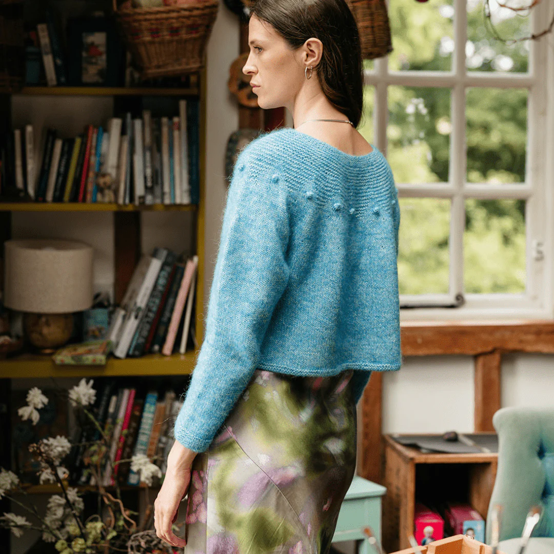 Adorned Pullover - Garter Yoke Pullover