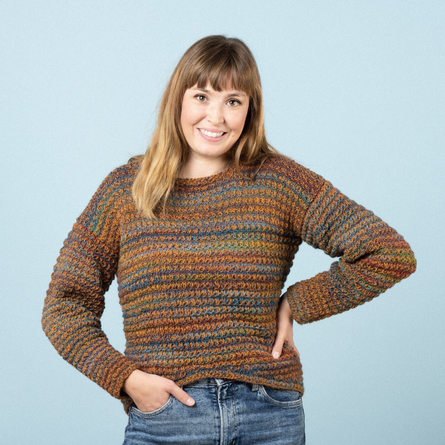 Nanna - Sweater with relief pattern