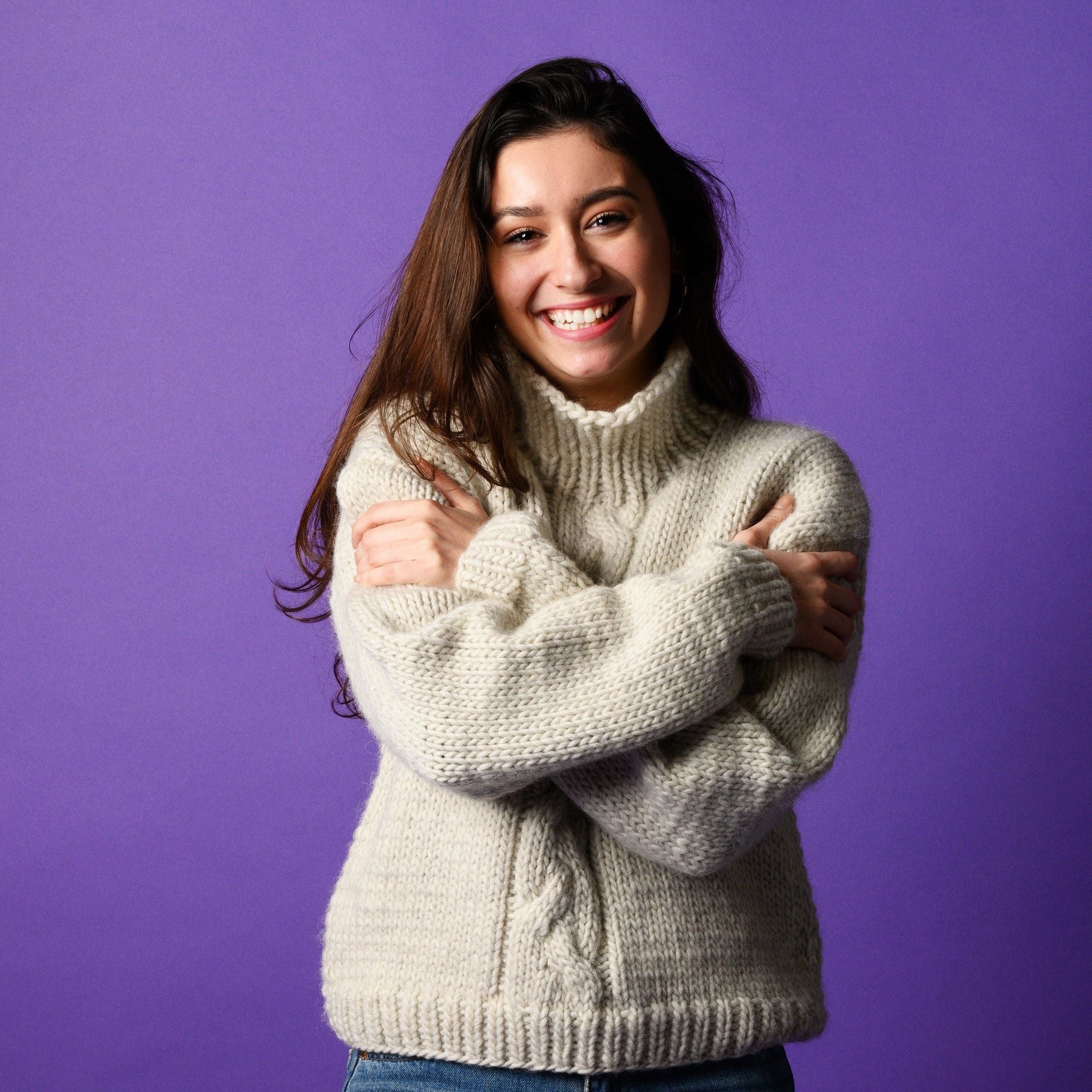 Ulla - Sweater with cable
