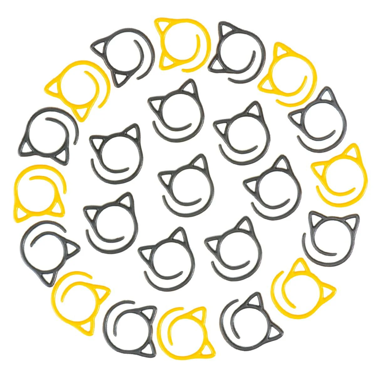 Metal Stitch Markers - Halloween Cat