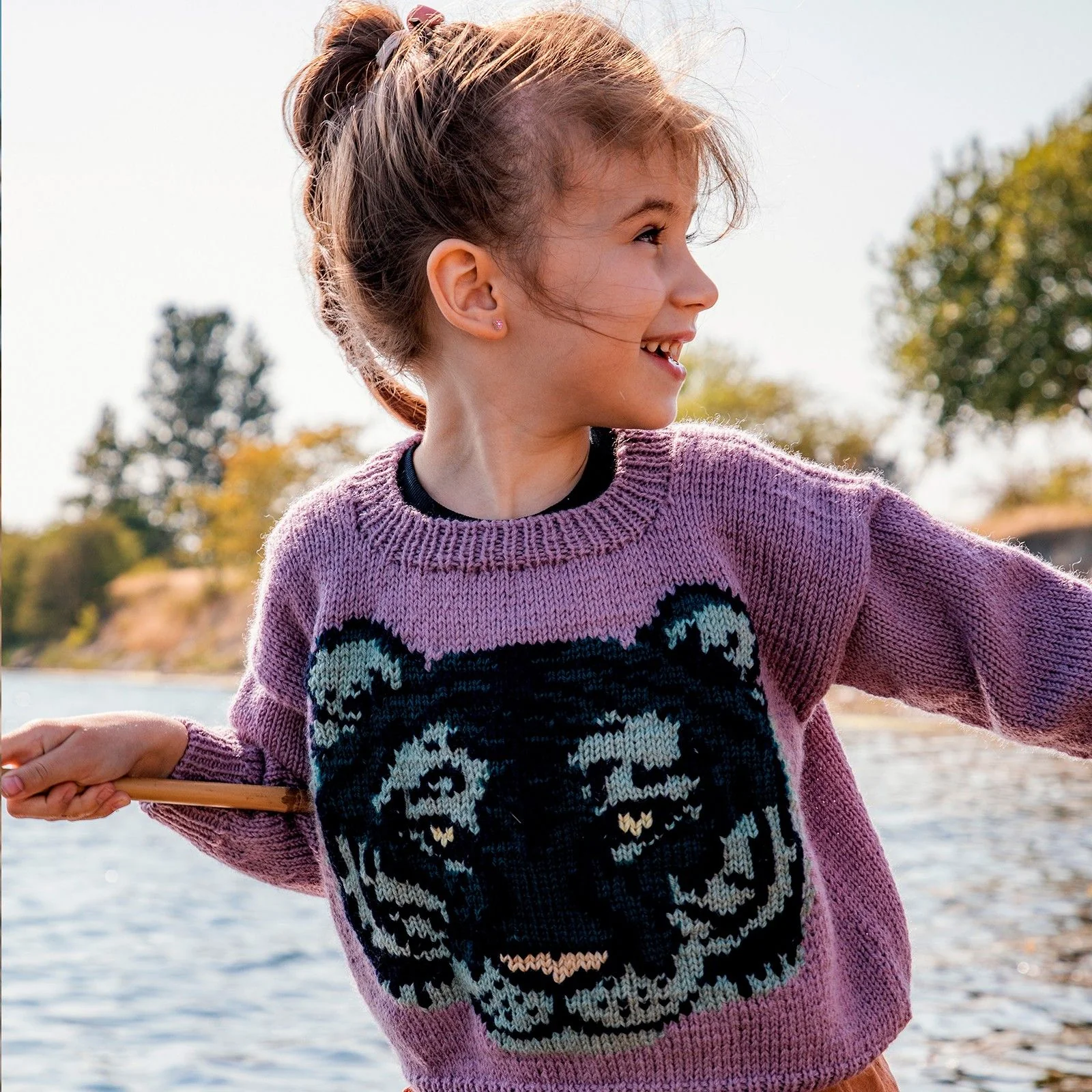 Mint Tiger - Childrenâs Sweater