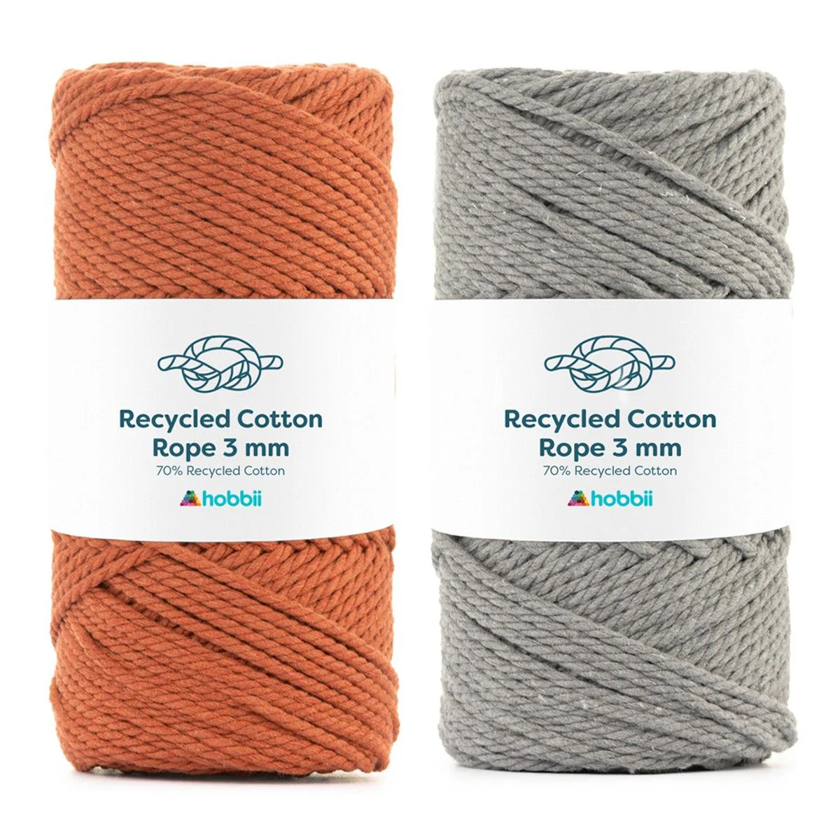 Recycled Cotton Rope (3 mm - 0.11 in)
