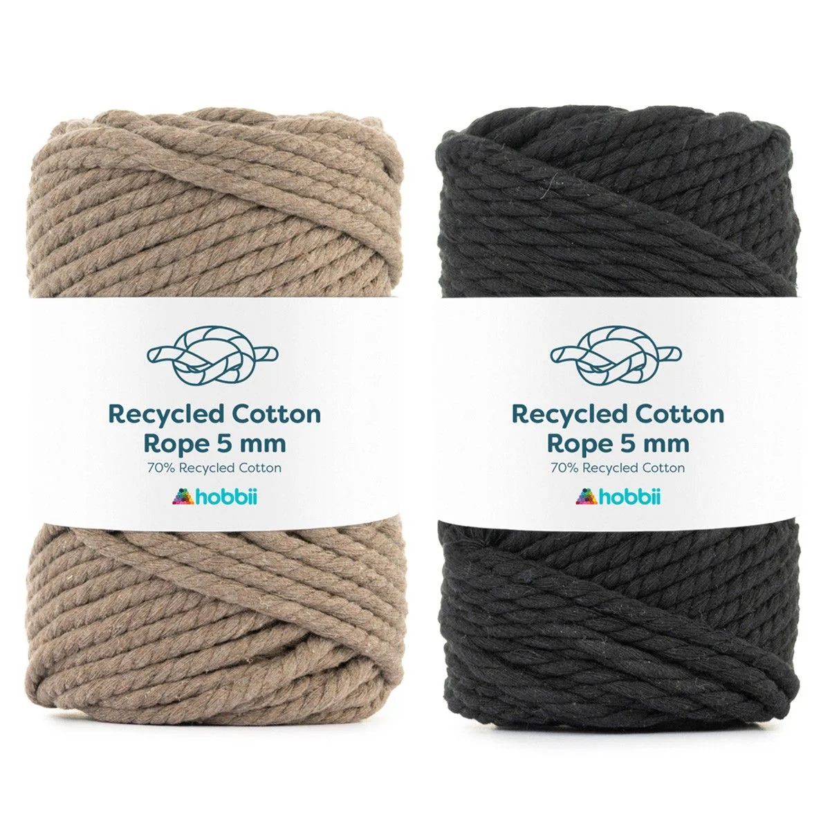 Recycled Cotton Rope (5 mm - 0.19 in)
