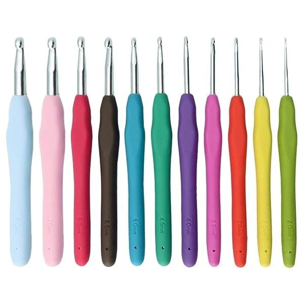 Easy Touch Crochet Hook Set - 11 sizes