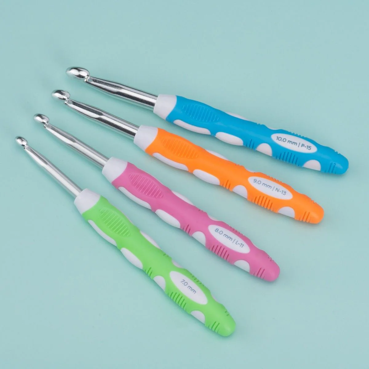 Duo Touch Crochet Hook set - 4 sizes