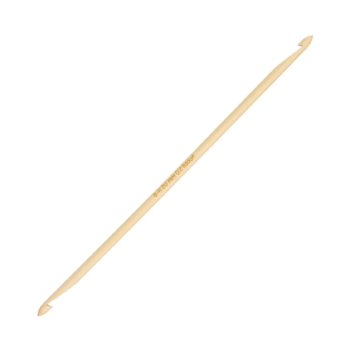 Bamboo Double Ended Tunisian Crochet Hook - 20 cm (8 in)