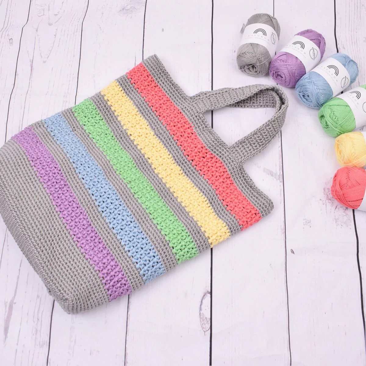 Summertime Shopping Bag - Rainbow