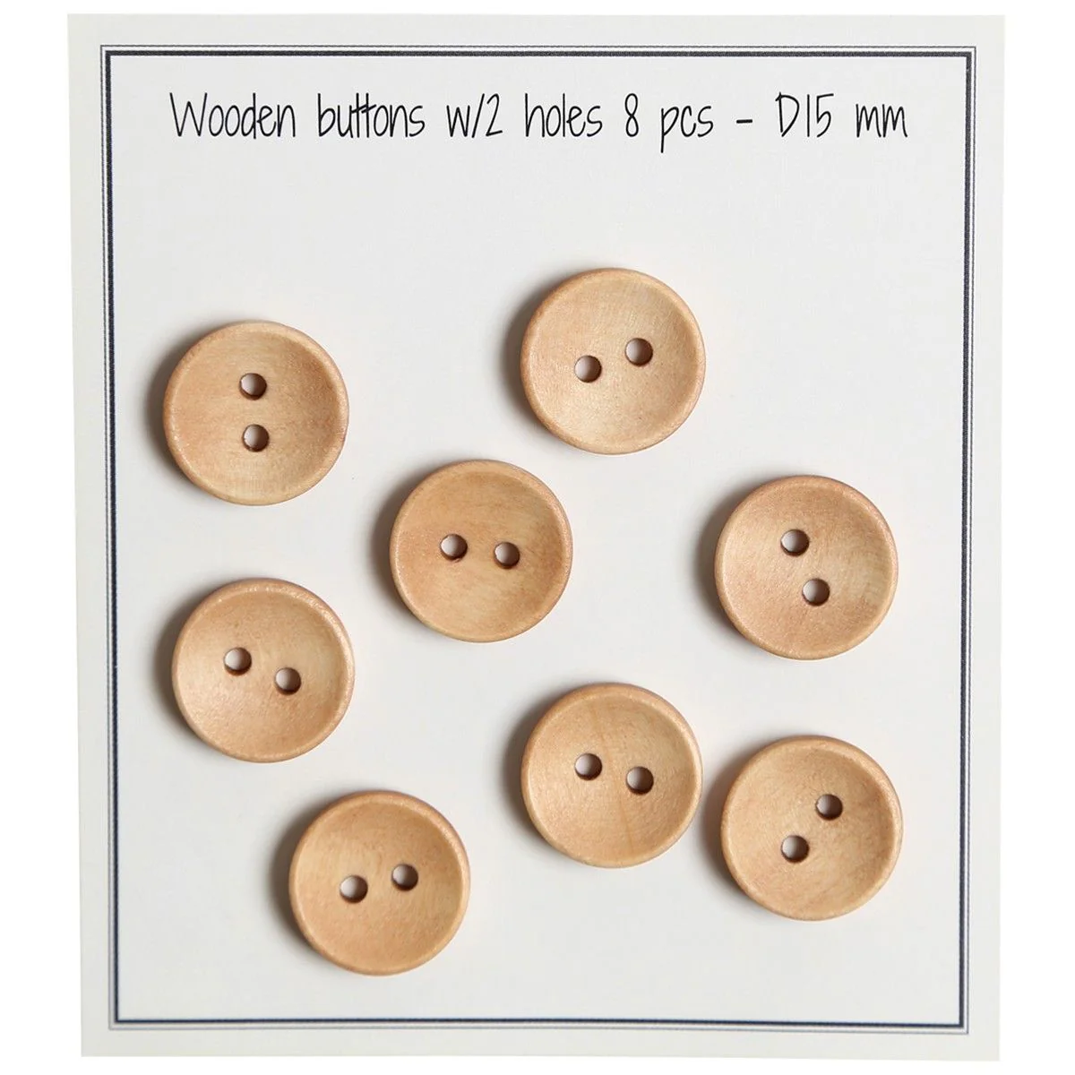Deep Wooden Buttons, Light
