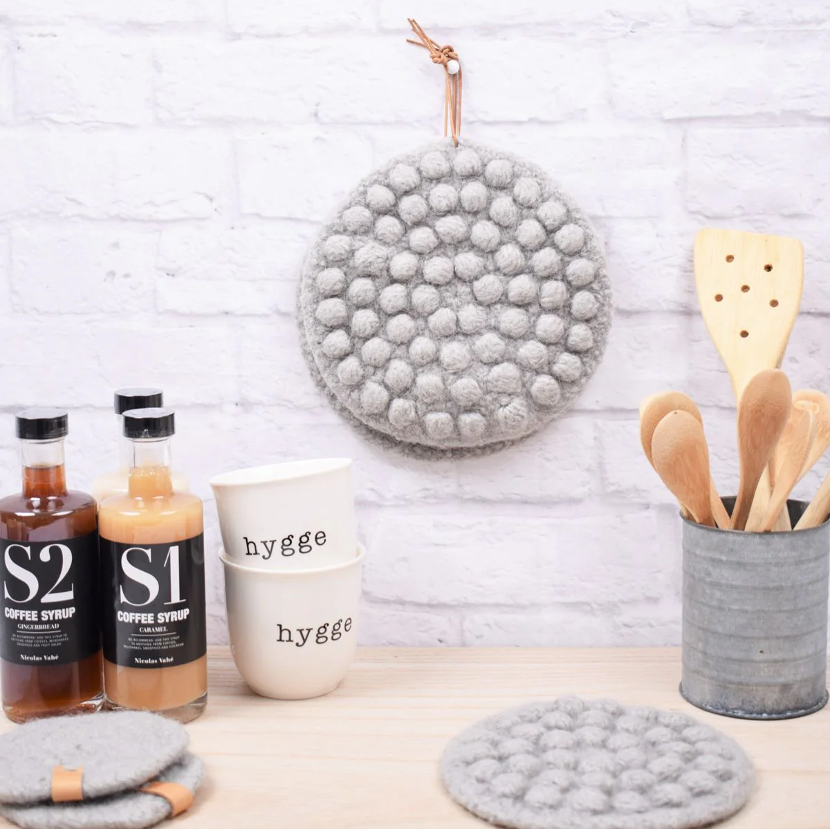Pot holders with bubbles
