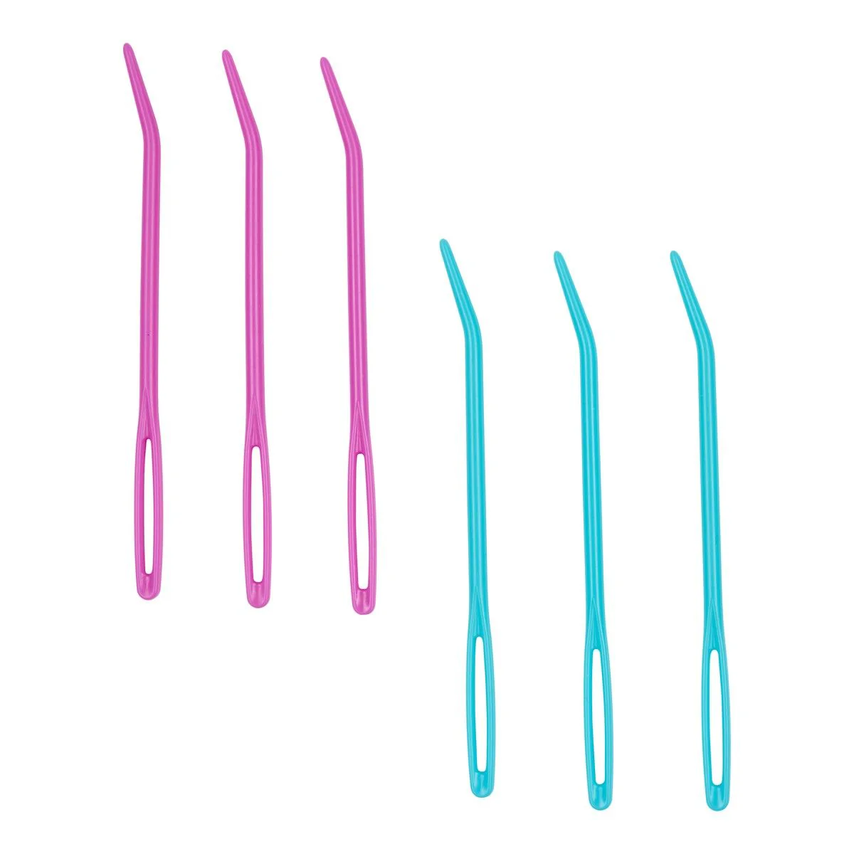 Wool Needles/Darning Needles with a Curved Tip (Plastic)