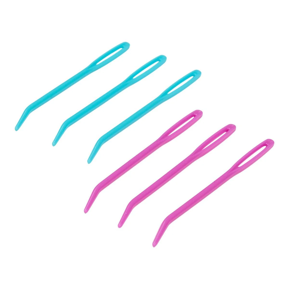 Wool Needles/Darning Needles with a Curved Tip (Plastic)