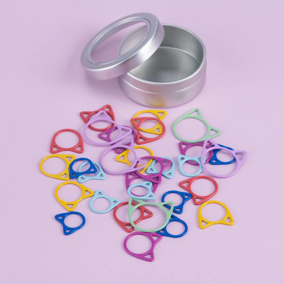 Metal Stitch Markers - Cat - Multi Size