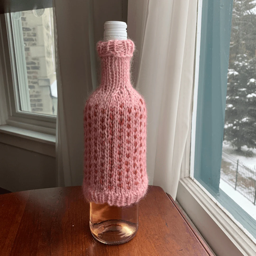 V Day Wine Bottle Sweater