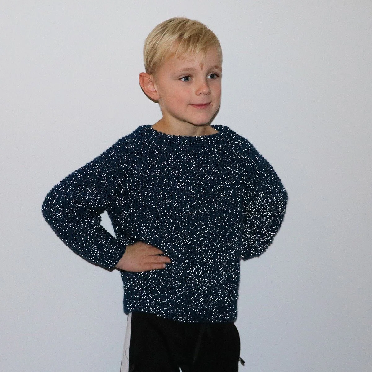 Starlight moss stitch sweater