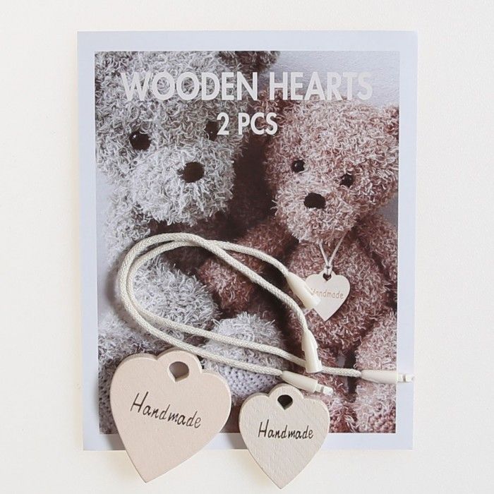 Wooden Hearts - 2 Pcs.