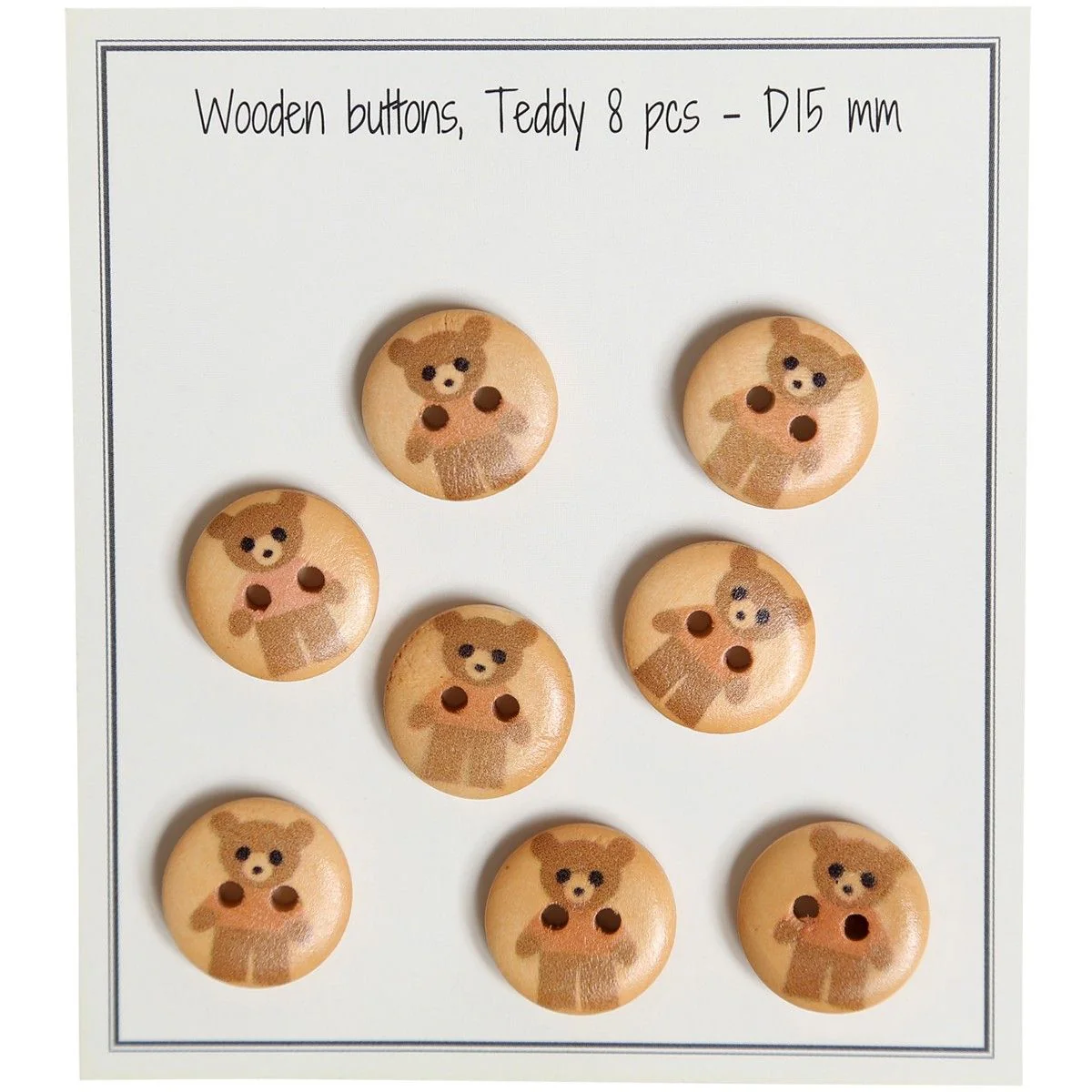 Wooden Buttons, Teddy