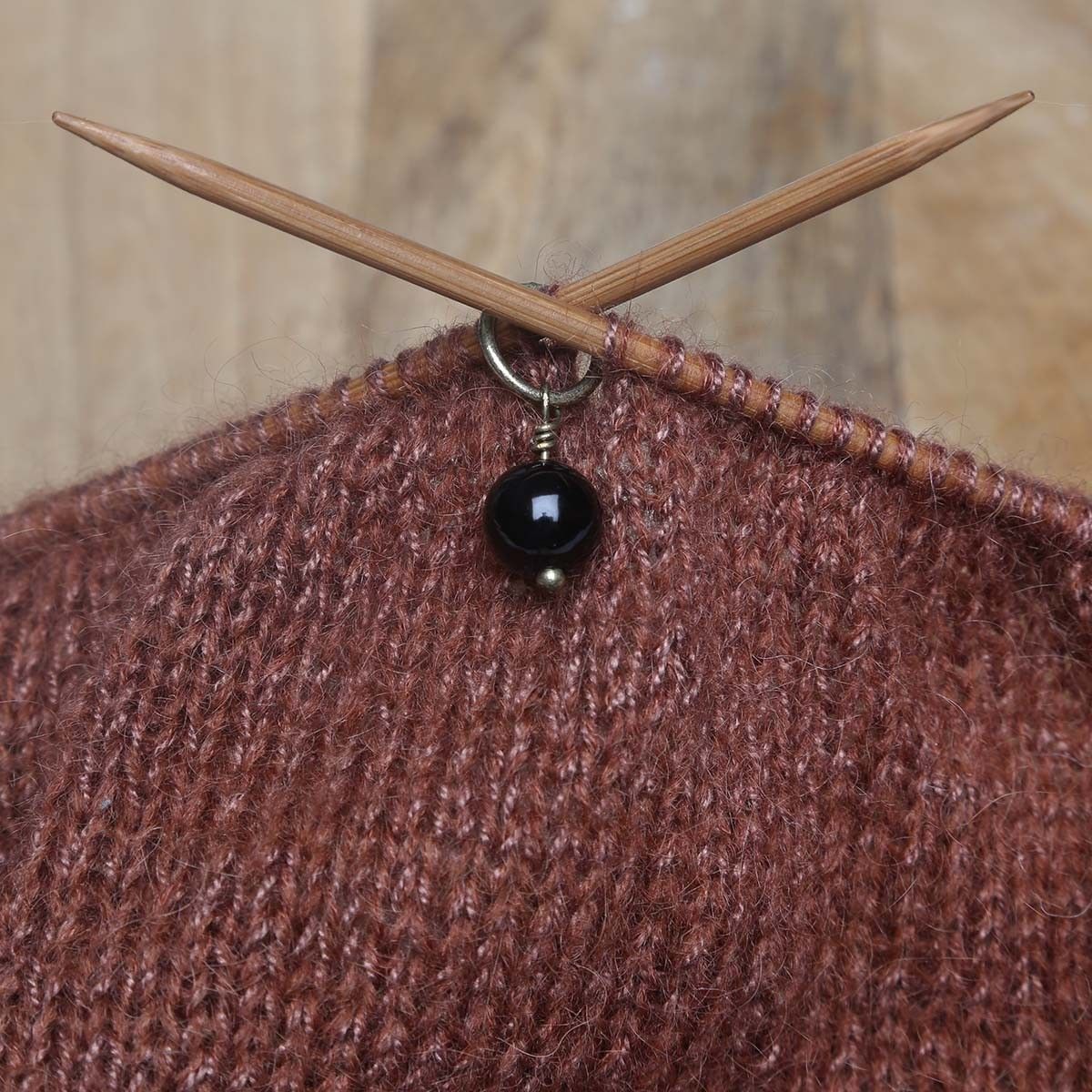 Stitch Markers with Beads