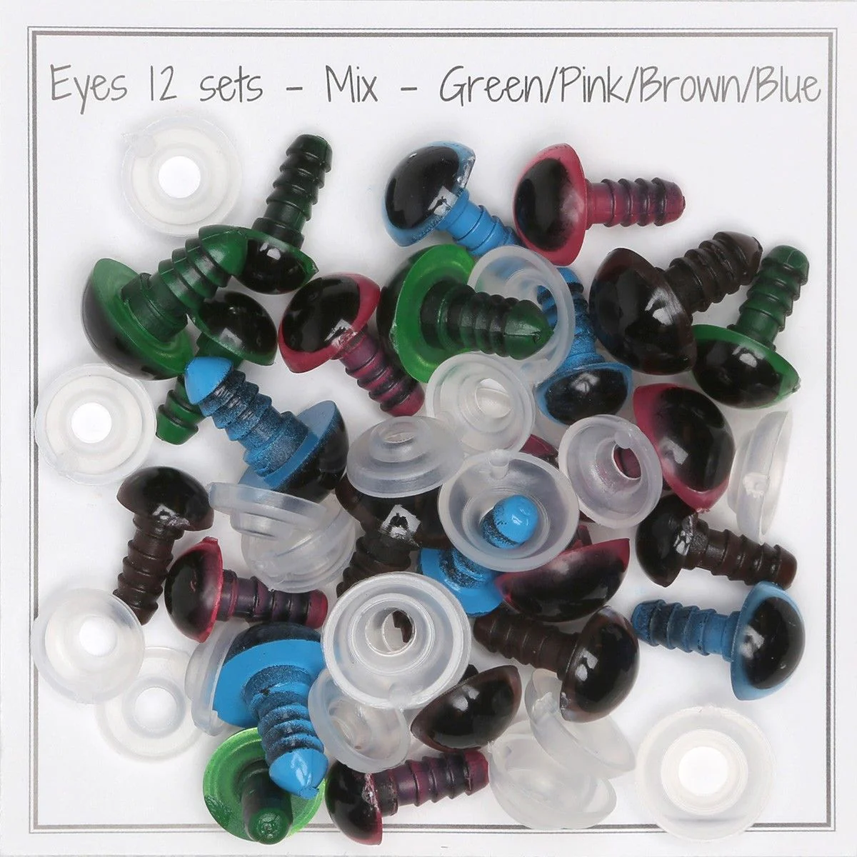 Safety Eyes - Mixed Color Pack