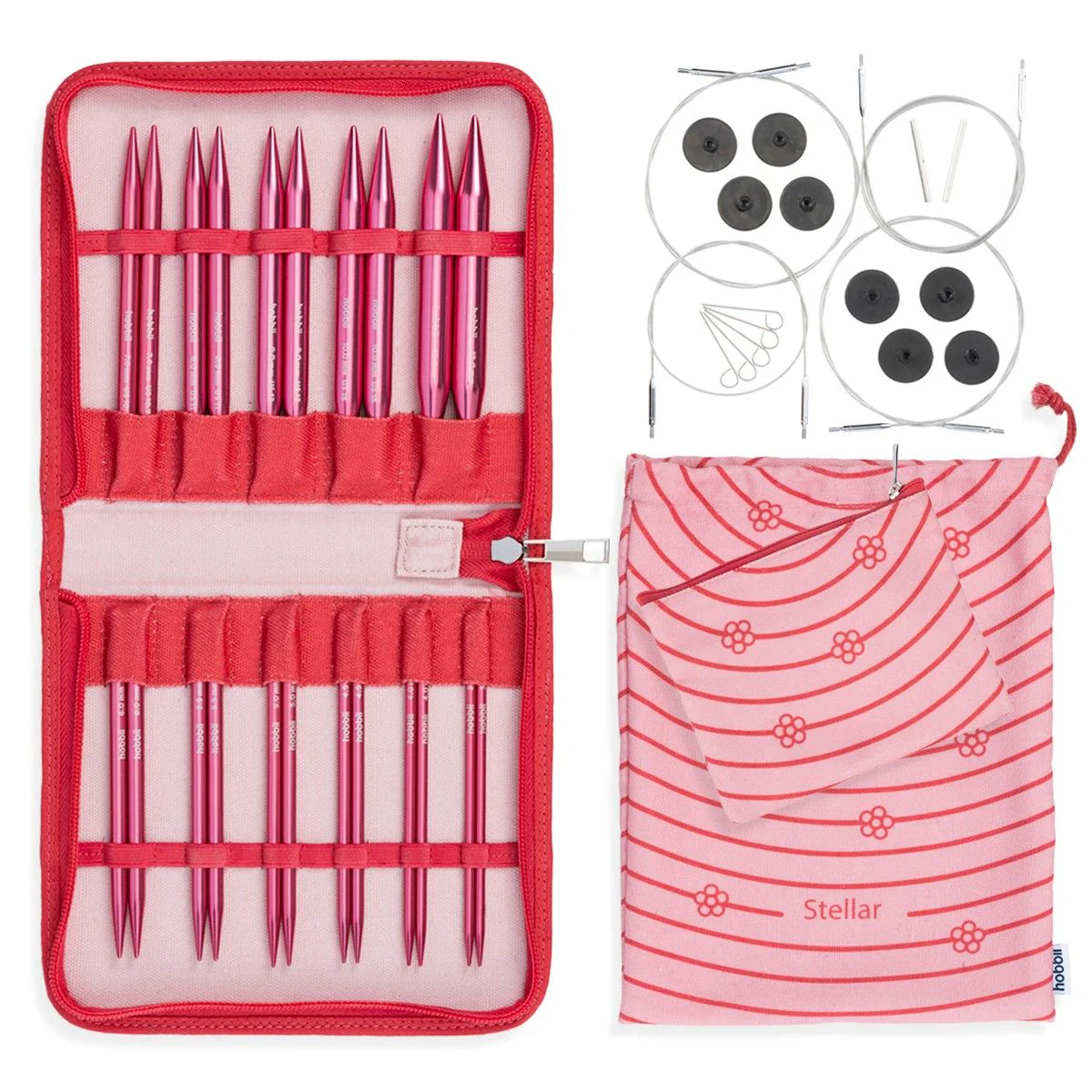 Stellar Interchangeable Circular Needle Set Deluxe - Coral