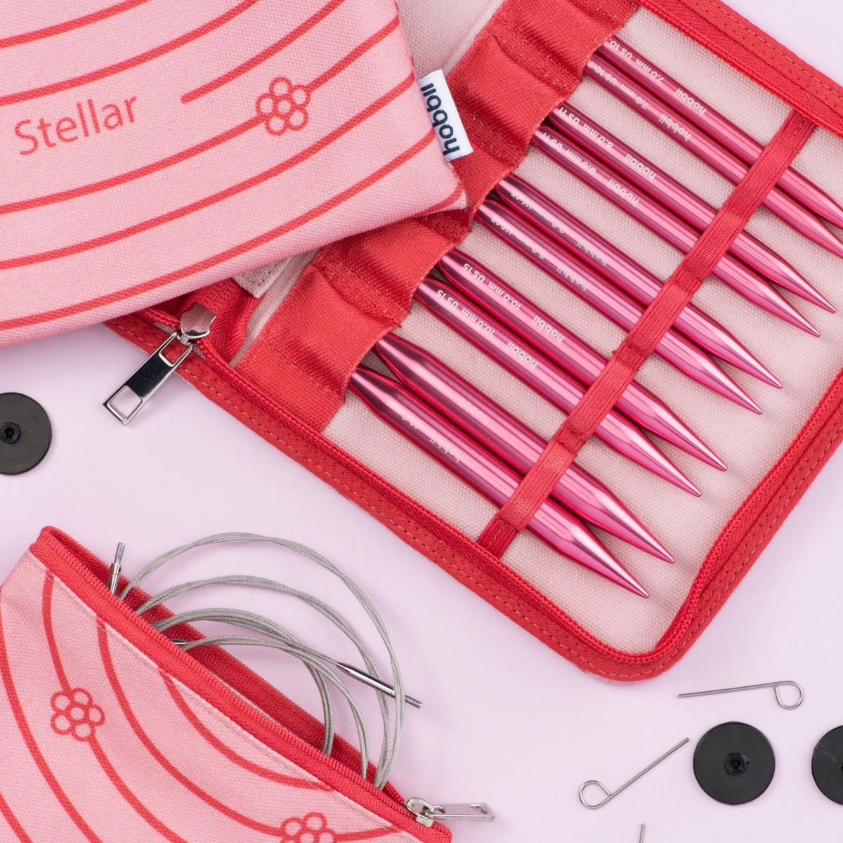 Stellar Interchangeable Circular Needle Set Deluxe - Coral