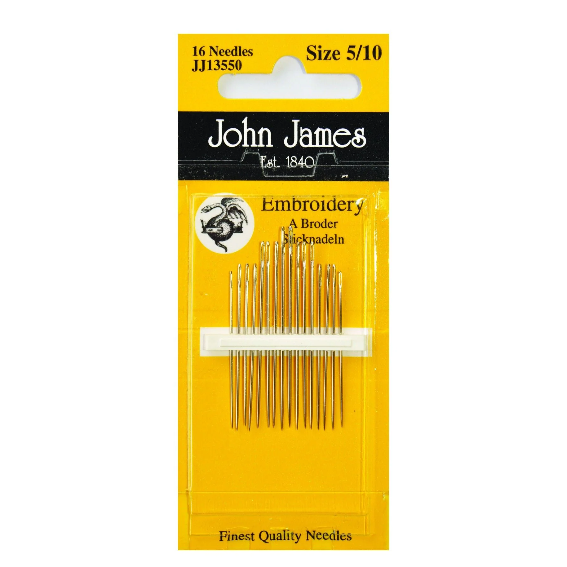 Embroidery Needles - size 5/10