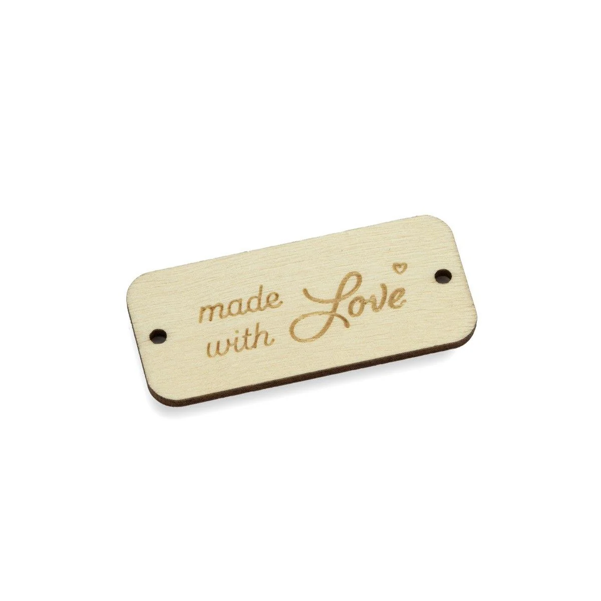 Wooden labels - Made With Love