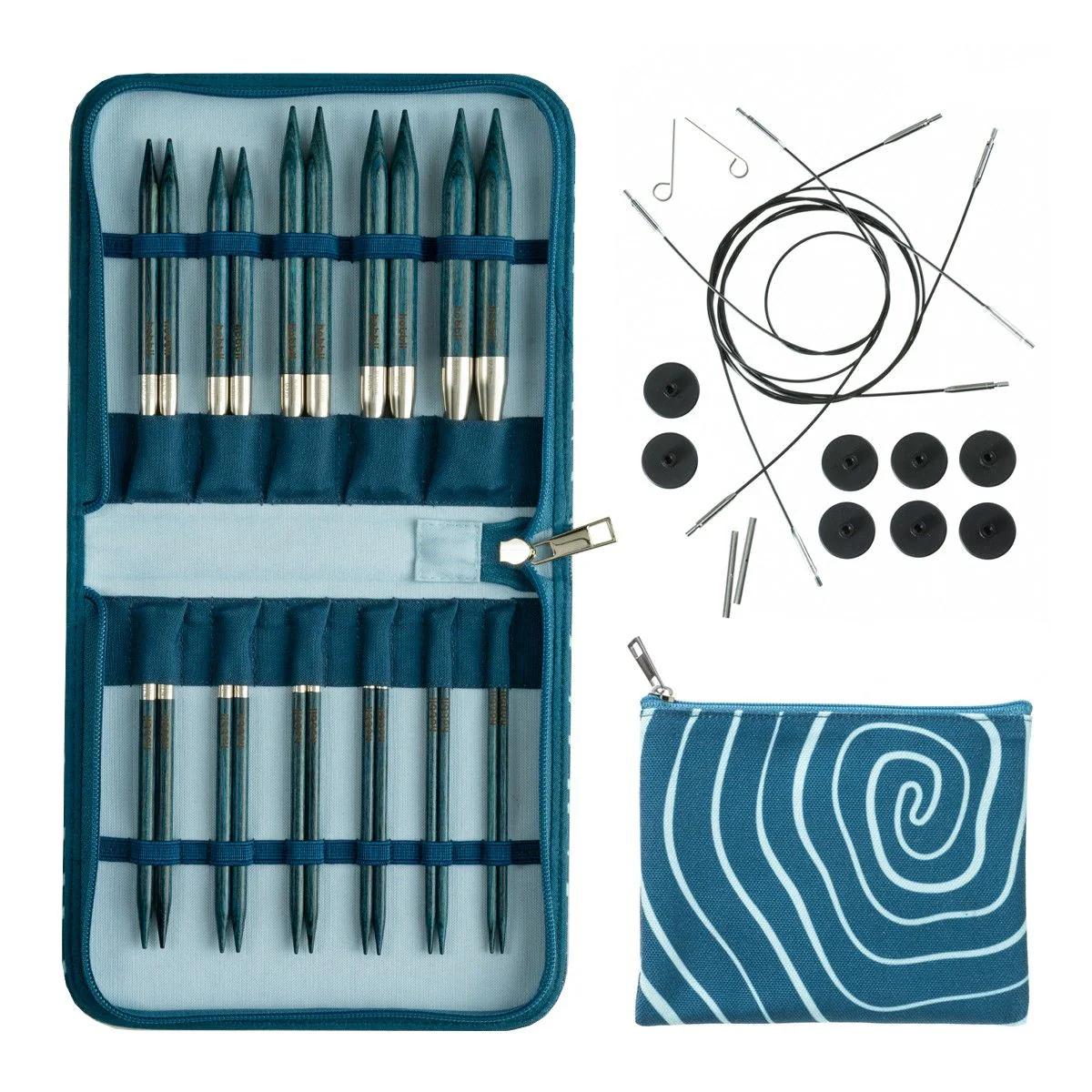 Betula Interchangeable Circular Needle Set Deluxe - Cerulean