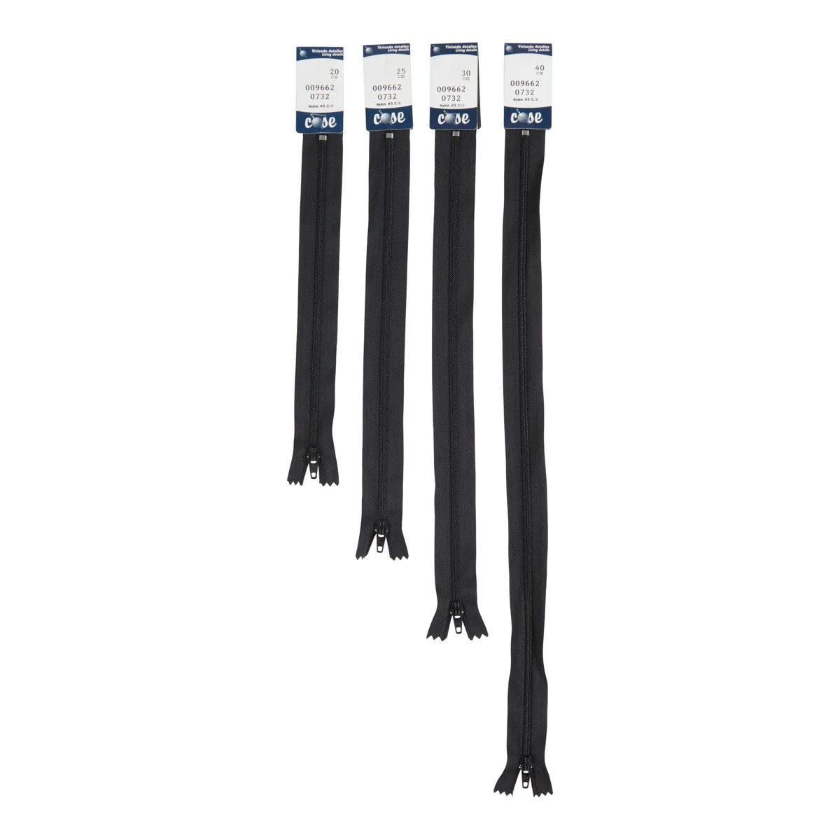 Zipper Spiral 4 mm â Black
