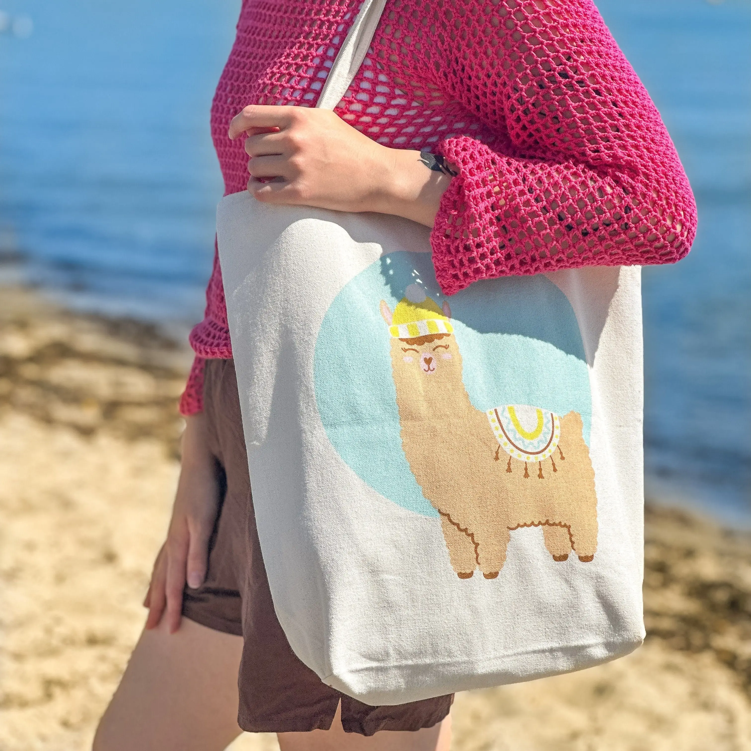 Canvas Shopper - Alpaca