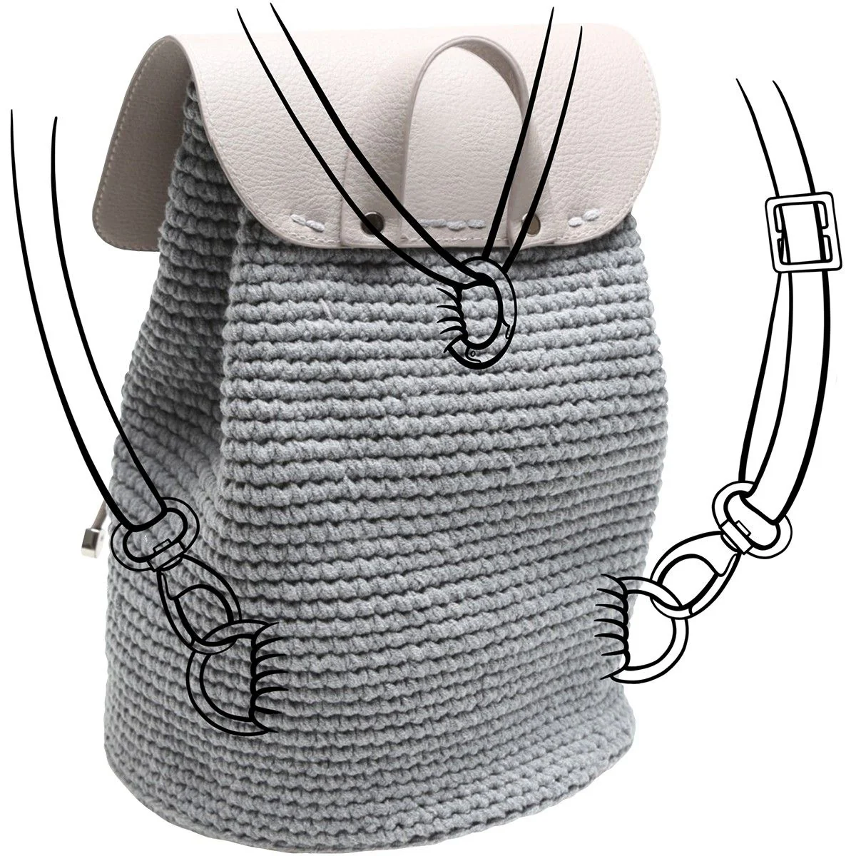 3046-bag-flap-w-magnetic-button-black-silver-1.jpg