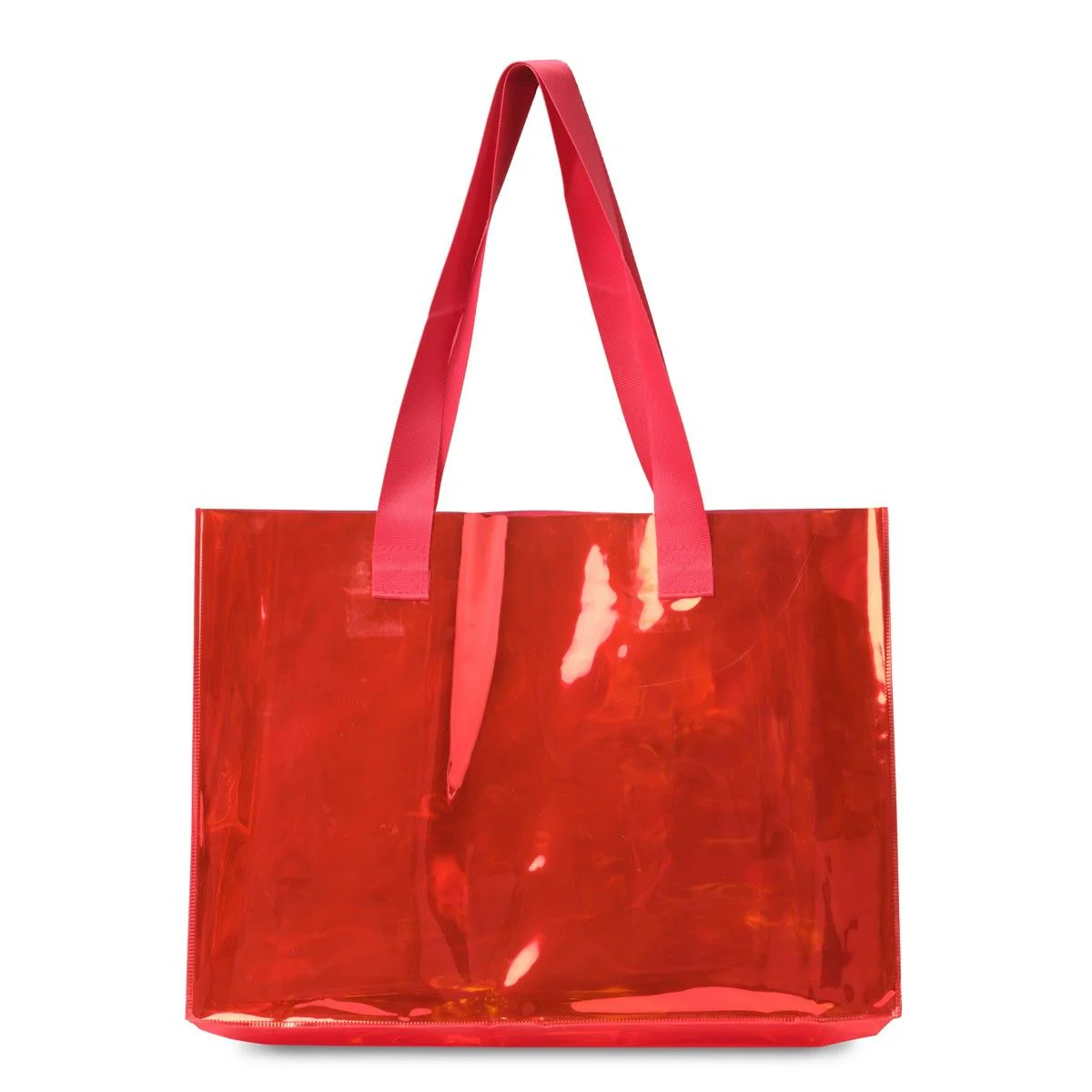 Clear Totebag - Red