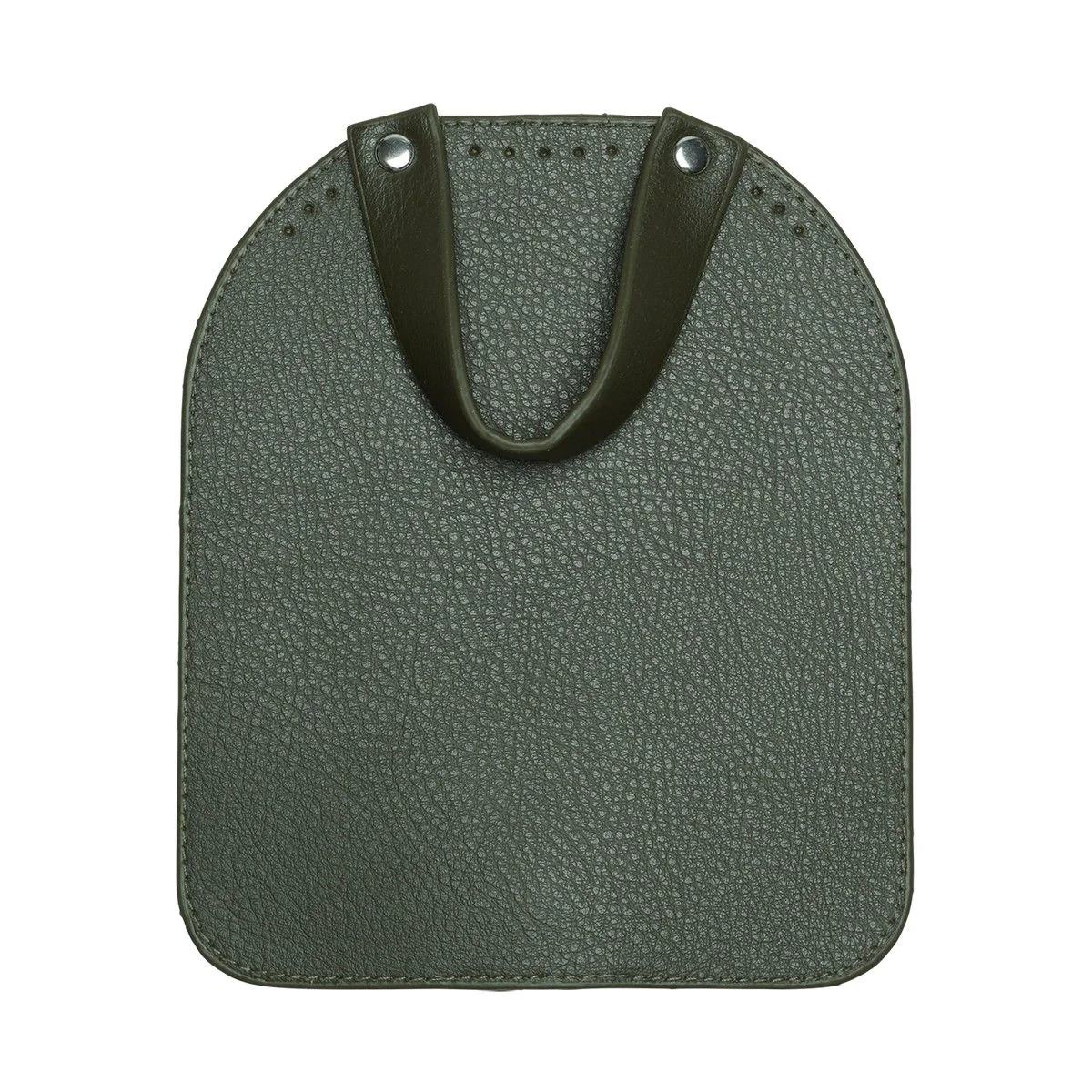 Bag Flap w/Magnetic Button - Green/Silver