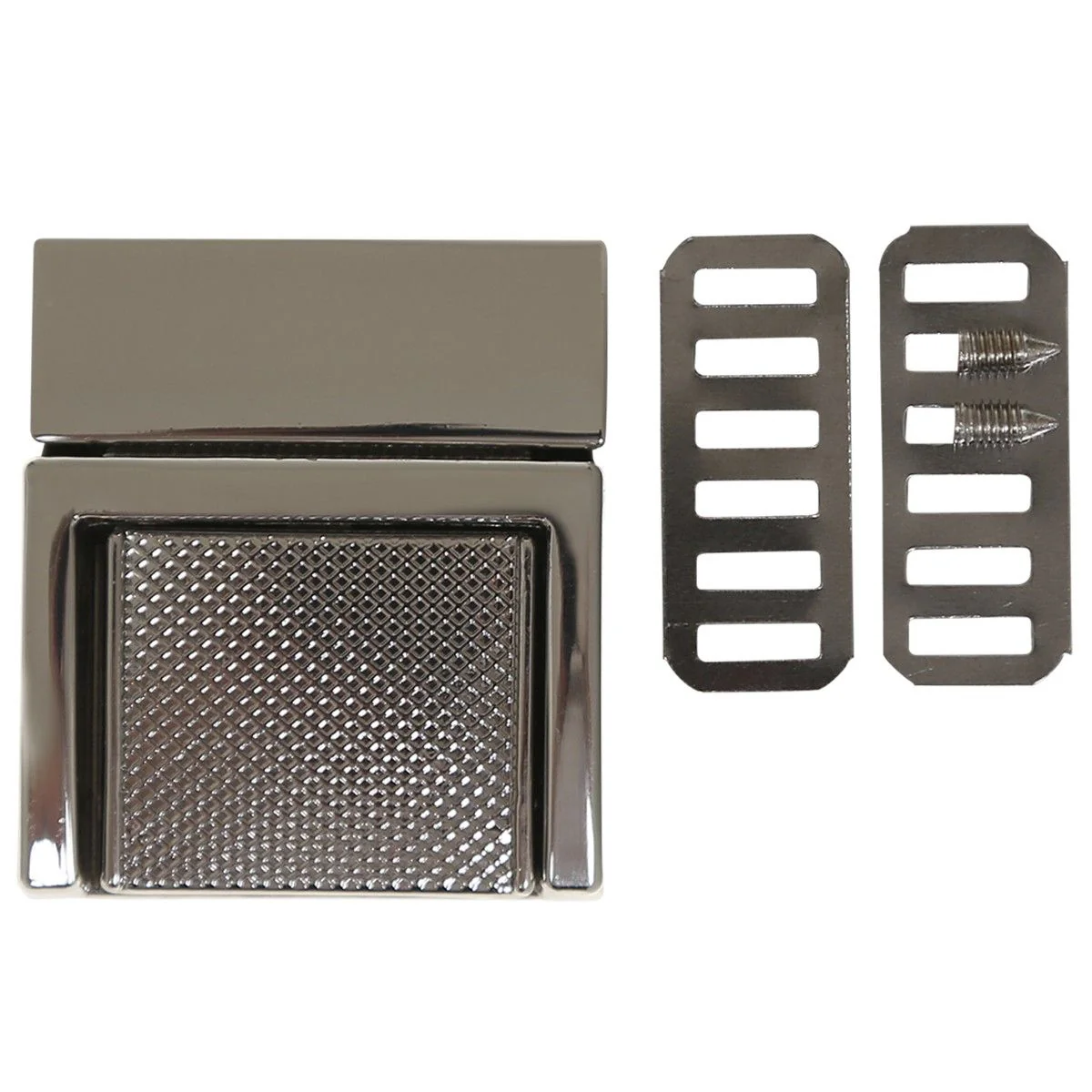 Bag metal lock â 35 x 31 mm / 1.37 x 1.22 inches