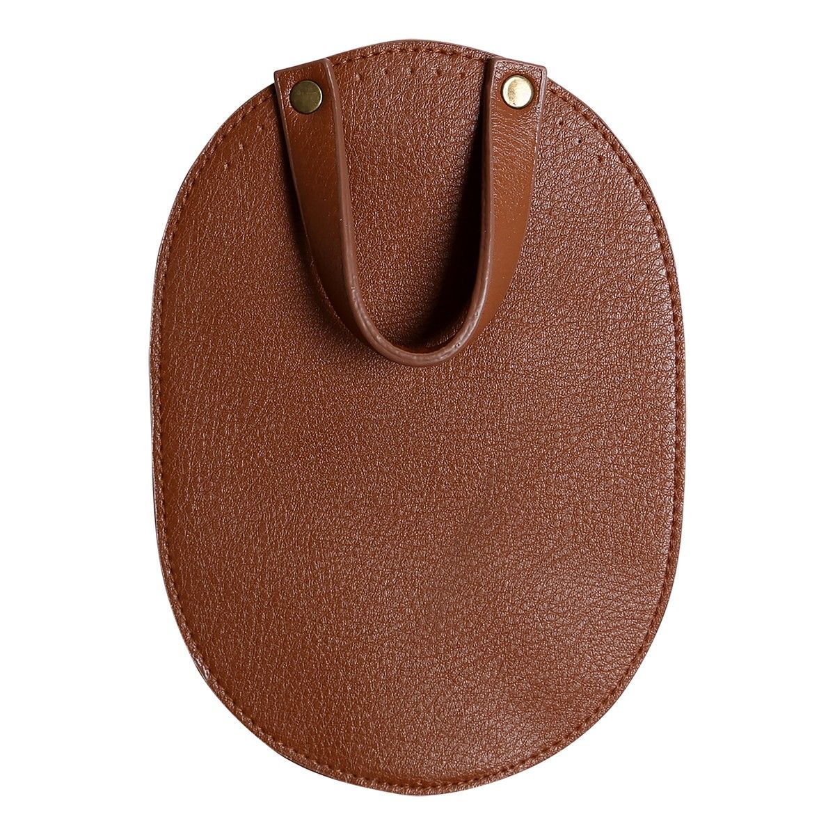 Bag Flap for Metal Lock - Brown/Bronze
