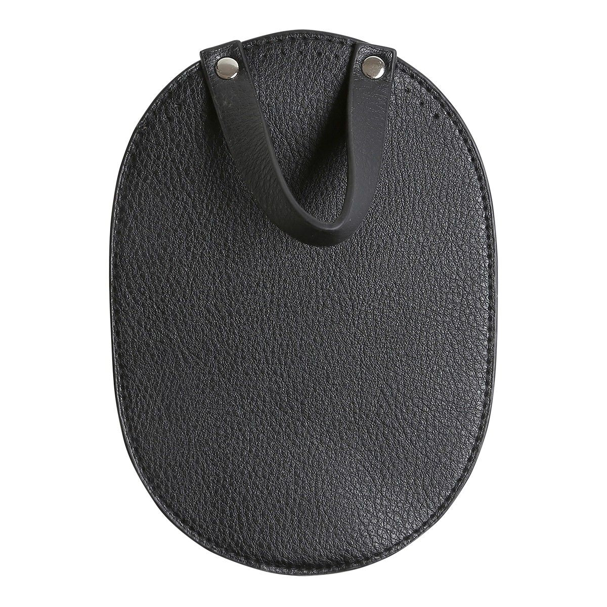 Bag Flap for Metal Lock - Black/Silver