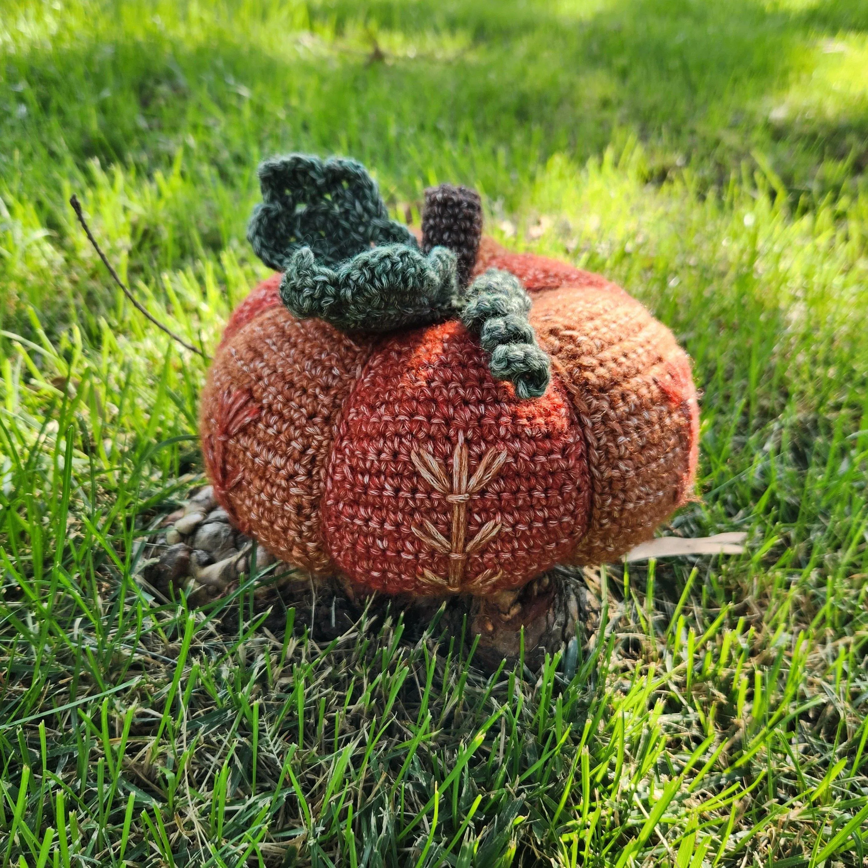 Embroidered Fall Pumpkin