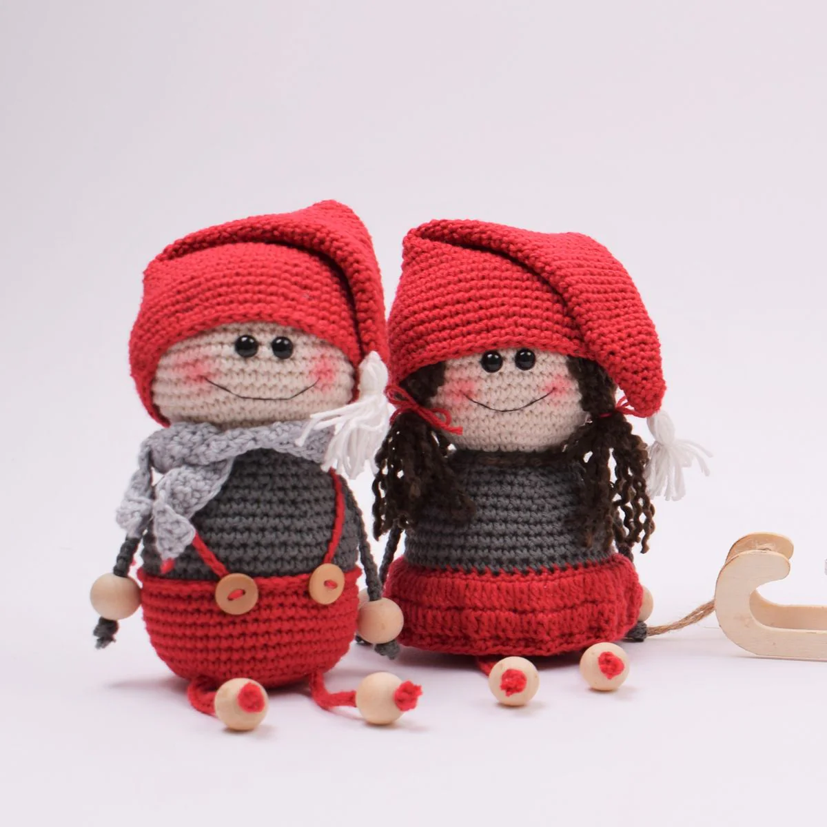 Crocheted Elf Couple