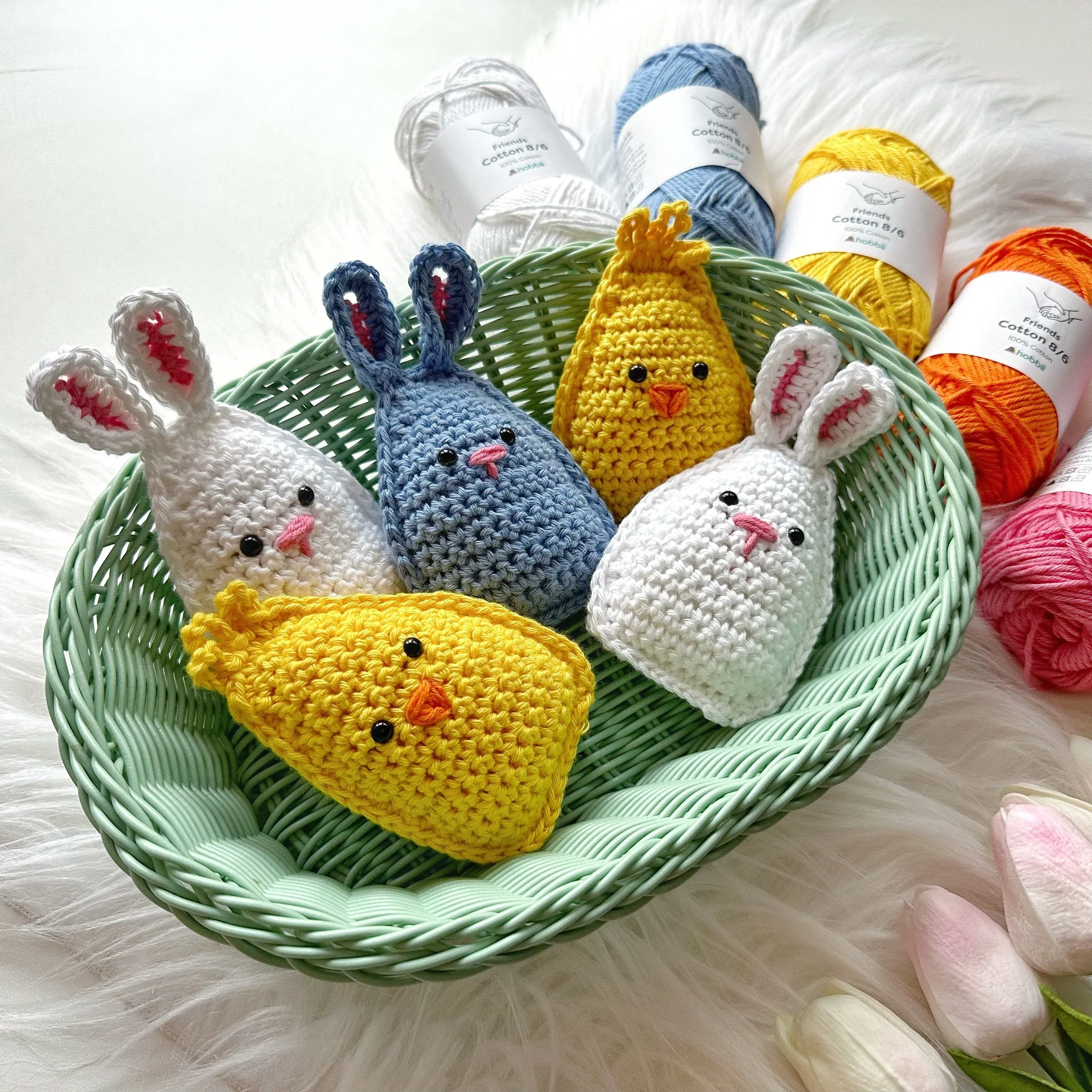 Cute Easter Bunny  and Chick